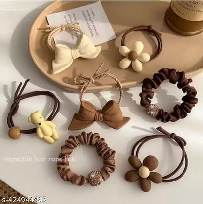 Party Chic Hair Rubber Band Set (7 pcs)